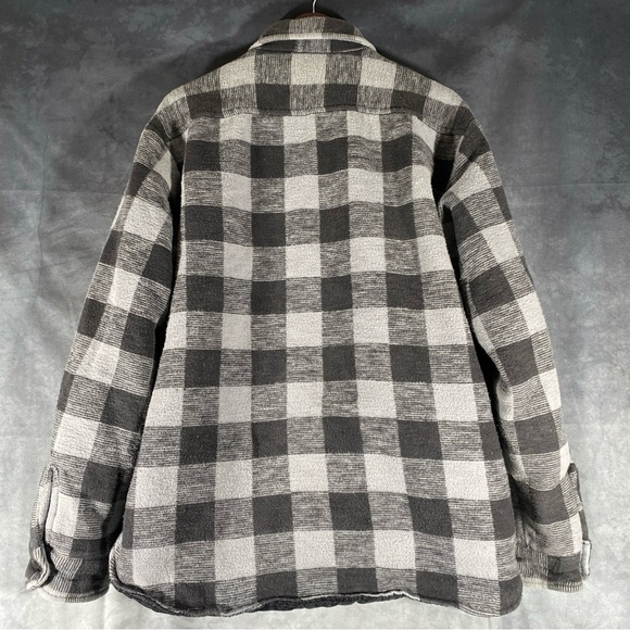 Vintage Marks Work Wearhouse Grey Plaid Jacket Men’s Size XL Quilted Lining - Picture 5 of 8
